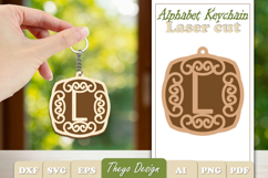 Alphabet Keychain Lasercut |Monogram Alphabet Keychain Bundle Product Image 13