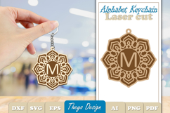 Alphabet Keychain Lasercut|Monogram Alphabet Keychain Bundle Product Image 14