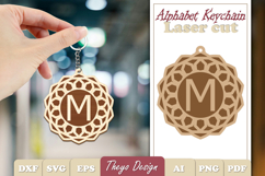 Alphabet Keychain Lasercut|Monogram Alphabet Keychain Bundle Product Image 14