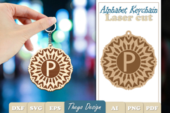 Alphabet Keychain Lasercut|Monogram Alphabet Keychain Bundle Product Image 17