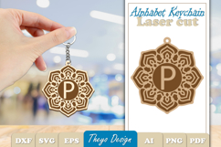 Alphabet Keychain Lasercut|Monogram Alphabet Keychain Bundle Product Image 17