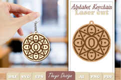 Alphabet Keychain Lasercut|Monogram Alphabet Keychain Bundle Product Image 18