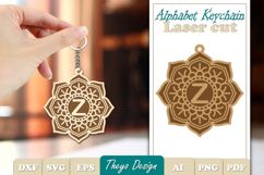 Alphabet Keychain Lasercut|Monogram Alphabet Keychain Bundle Product Image 26