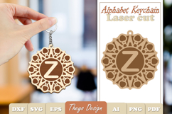 Alphabet Keychain Lasercut|Monogram Alphabet Keychain Bundle Product Image 27