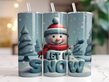 3D Christmas 20 oz Skinny Tumbler Mega Bundle Product Image 5