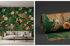 Tropical Jungle &amp; Wildlife Seamless Pattern Product Image 11