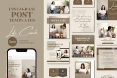 LIFE COACH INSTAGRAM POST CANVA TEMPLATE Product Image 1