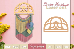 Hanger Macrame Laser Cut | Wood Frame Weaving Macrame Bundle Product Image 16