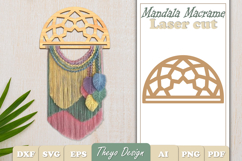 Hanger Macrame Laser Cut | Wood Frame Weaving Macrame Bundle Product Image 5