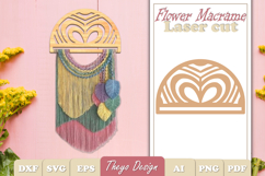 Hanger Macrame Laser Cut | Wood Frame Weaving Macrame SVG Product Image 1