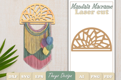 Hanger Macrame Laser Cut | Wood Frame Weaving Macrame Bundle Product Image 11