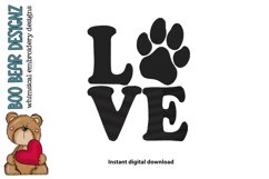 Dog love, puppy love, embroidery design instant download Product Image 1