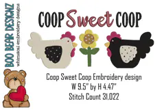 Coop Sweet Coop, Homestead Embroidery Design Product Image 1