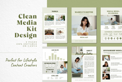 Clean Media Kit for Content Creators | Canva Template Product Image 1