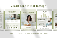 Clean Media Kit for Content Creators | Canva Template Product Image 2