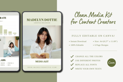 Clean Media Kit for Content Creators | Canva Template Product Image 5