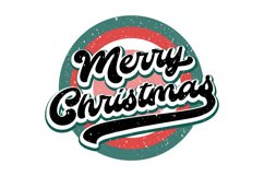 Christmas Vibes PNG. Retro Christmas Sublimation PNG. Product Image 6