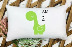 Baby Monthly Milestone SVG. Baby Cute Dinosaur SVG. Product Image 3