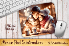 Loving Couple Mouse Pad Design Product Image 1