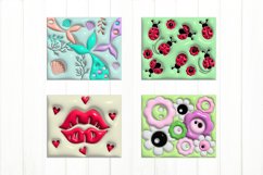 3D Inflated Mouse Pad PNG. 3D Puff Mouse Pad PNG Product Image 3