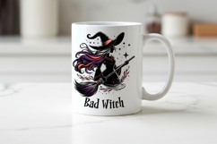 Bad Witch Hat Broom Halloween Spooky Funny Sarcastic PNG Product Image 3