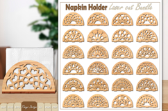 Wooden Napkin Holder Laser Cut | Mandala Napkin Bundle Product Image 1