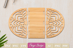 Wooden Napkin Holder Laser Cut | Snowflake Napkin Bundle Product Image 2