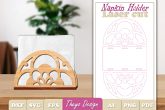 Wooden Napkin Holder Laser Cut | Snowflake Napkin Bundle Product Image 17