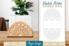 Wooden Napkin Holder Laser Cut | Snowflake Napkin Bundle Product Image 19
