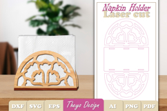 Wooden Napkin Holder Laser Cut | Snowflake Napkin Bundle Product Image 21