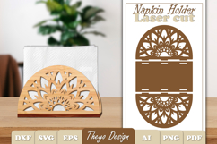 Wooden Napkin Holder Laser Cut | Mandala Napkin Bundle Product Image 25