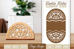 Wooden Napkin Holder Laser Cut | Mandala Napkin Bundle Product Image 17