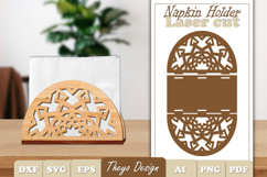 Wooden Napkin Holder Laser Cut | Mandala Napkin Bundle Product Image 21