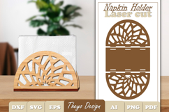 Wooden Napkin Holder Laser Cut | Mandala Napkin Bundle Product Image 12