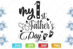 My First Fathers Day, Fathers Day design Product Image 1