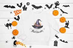 Happy Halloween, Spooky Season Witch Hat PNG Sublimation Product Image 9