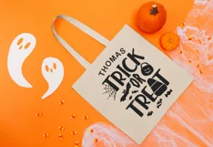 Halloween bag SVG, Bag for treats SVG, Candy Collector SVG, Product Image 2