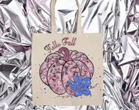 Pink Fall Pumpkin Sublimation Design PNG, Halloween Pumpkin Product Image 2