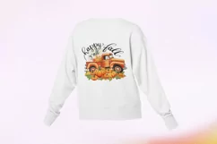 Happy Fall Y'all Truck PNG Instant Sublimation Download Product Image 7