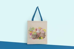 Summer Coffee Png Cups With Fruits, Sublimation Design Product Image 5
