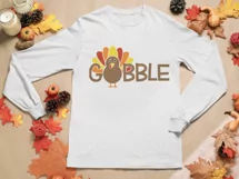 Gobble SVG, Turkey SVG, Thanksgiving SVG, Kids Thanksgiving Product Image 3
