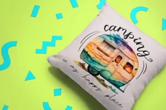 Camping Is My Happy Place Png | Camp Sublimation Product Image 5