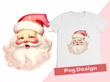 Funny Santa Claus Face PNG for Holiday Product Image 8