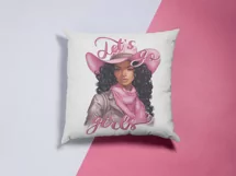 Pink Retro Western Black Cowgirl Product Image 5