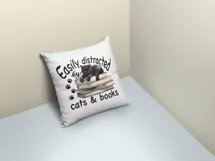 Black Cat On Books Digital Print Art, Png for Sublimation Product Image 8