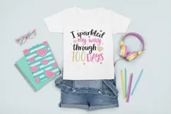 I sparkled my way trough 100 days SVG, 100 days of school Product Image 3