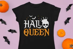 Halloqueen SVG Halloween SVG, Halloween woman shirt Product Image 2