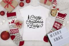 Crazy Christmas Lady SVG, Christmas shirt SVG Product Image 6