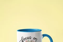 Focus On Positivity Png Instant Download Floral Photo Camera Product Image 4
