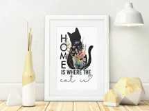 Home Is Where The Cat Is Png Instant Download Product Image 5